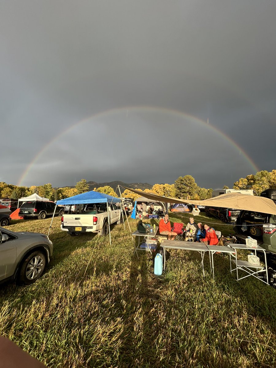 pptach's tweet photo. Music - Mountains - Friends - Rainbows.  Could not ask for a better weekend. #billystrings #collegiatemountains #music https://t.co/GaYg62p8FZ