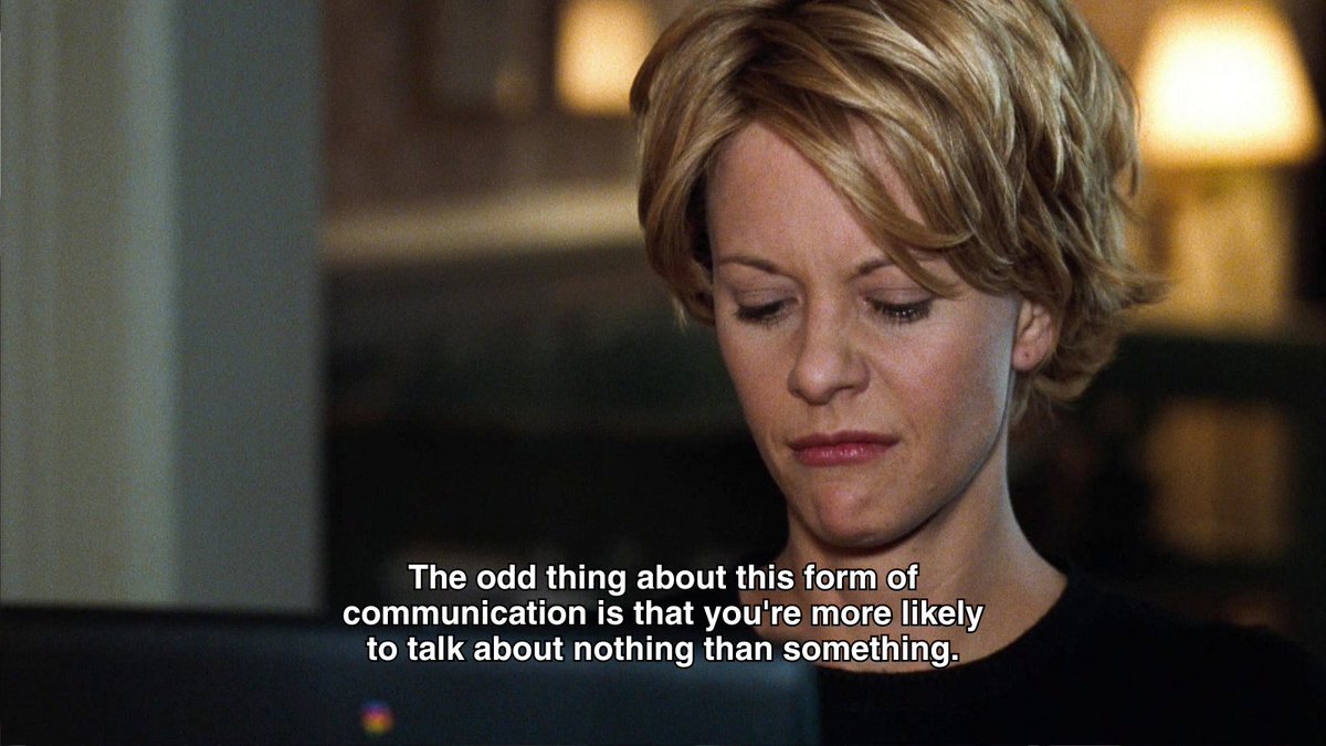 ComfyCinematic's tweet photo. You've Got Mail (1998) https://t.co/4cU1p036df