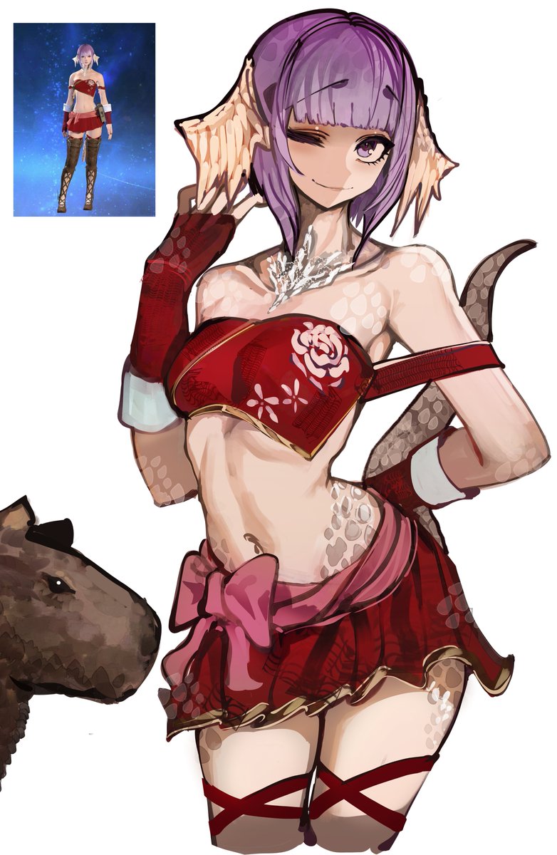 Drawing friend's FF XIV character.
(the capa is important)