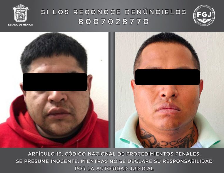 FiscaliaEdomex's tweet photo. #Detenidos. Carlos Azael “N” y Gerardo “N”, fueron aprehendidos mediante acción conjunta de la #FiscalíaEdomex, @SSPCMexico, a través de la #CONAHO y de la @SS_Edomex, por su posible intervención en el homicidio de un hombre en el municipio de #LaPaz.
https://t.co/MmjDBcoxek https://t.co/8jYn7l9QRj