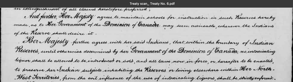 TRCTruth's tweet photo. Schooling was in the treaties. 

See this excerpt from Treaty 6.

See the complete scans for yourself
https://t.co/0thDlGtxXJ

See the transcribed text for yourself
https://t.co/GRonD2F6y2 https://t.co/lSQVawN2Wm