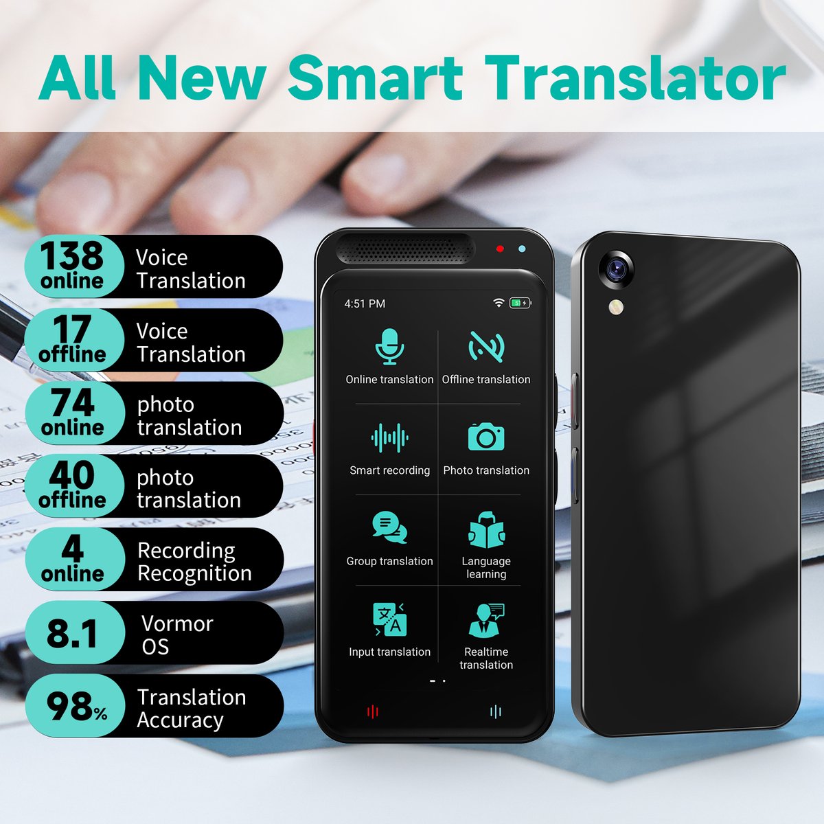 VormorAI's tweet image. #LanguageBarrier #SmartTranslator #TravelEssential #ConnectGlobally #vormorz6