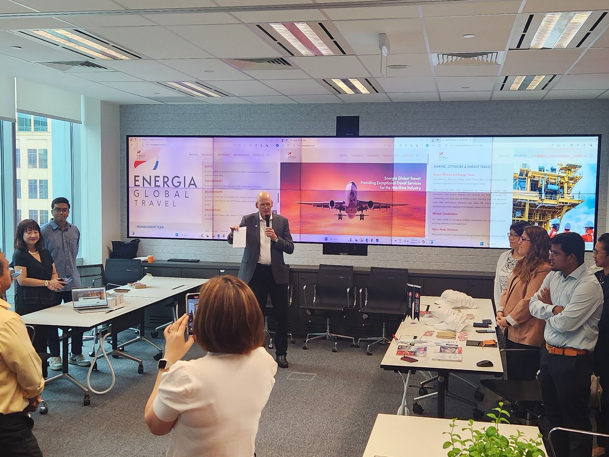 osmthome's tweet image. On September 26, 2024, Energia Global Travel—formerly Aegir Global Travel—was unveiled at OSM Thome Singapore&apos;s office led by John Harding, Managing Director of Energia Global Travel.

osmthome.com
#osmthome #energia #shipping #maritime #travel