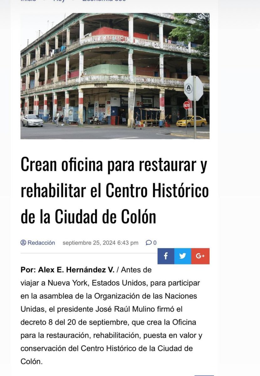 ¿Dónde estará la oficina encargada de restaurar el edificio Wilcox? Llevamos más de una década esperando este proyecto tan importante para nuestro patrimonio. Estoy dispuesto por Colón a colaborar ad honorem para q este sueño se haga realidad...
<a href="/JoseRaulMulino/">José Raúl Mulino</a> <a href="/MiCulturaPma/">Ministerio de Cultura</a>