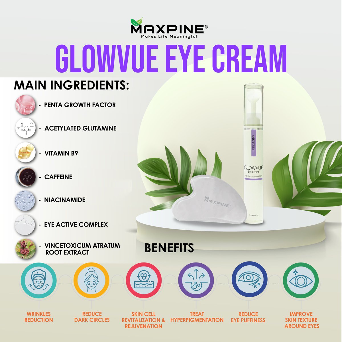 MaxpineMoringa's tweet photo. IKrim Mata Glowvue menggunakan teknologi liposom canggih untuk menyampaikan nutrien jauh ke dalam kulit, memberikan kawasan mata yang halus dengan khasiat yang sempurna. Formula ringan dan lembut ini tidak akan menyebabkan biji milia, dan sesuai untuk semua jenis kulit! https://t.co/ynWUfMu1Z7