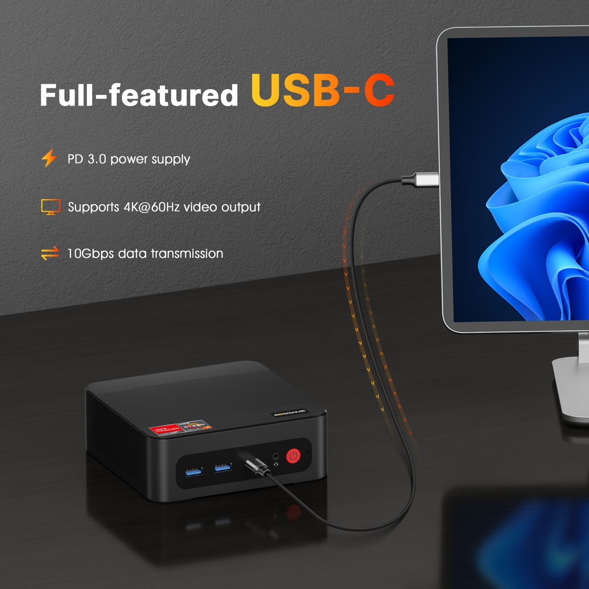 ⚡ Unleash power with the BOSGAME P4 Mini PC! Full-featured USB-C delivering 10Gbps data speed, 4K@60Hz video output, and more. Perfect for all your computing needs!
#BOSGAMEP4 #TechGiveaway #MiniPCRevolution