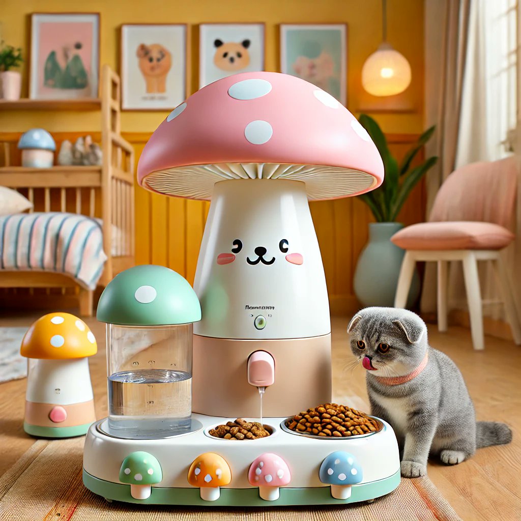 ShipACenter's tweet image. 🍄 Feeding time just got way cuter! 🐾 The Mushroom Shaped Automatic Pet Feeder &amp;amp; Water Dispenser is here to keep your pets happy and hydrated, even when you're not home. Convenient, adorable, and pet-approved! 🐶🐱 #PetCare #AutomaticFeeder #PetLovers #MushroomMagic