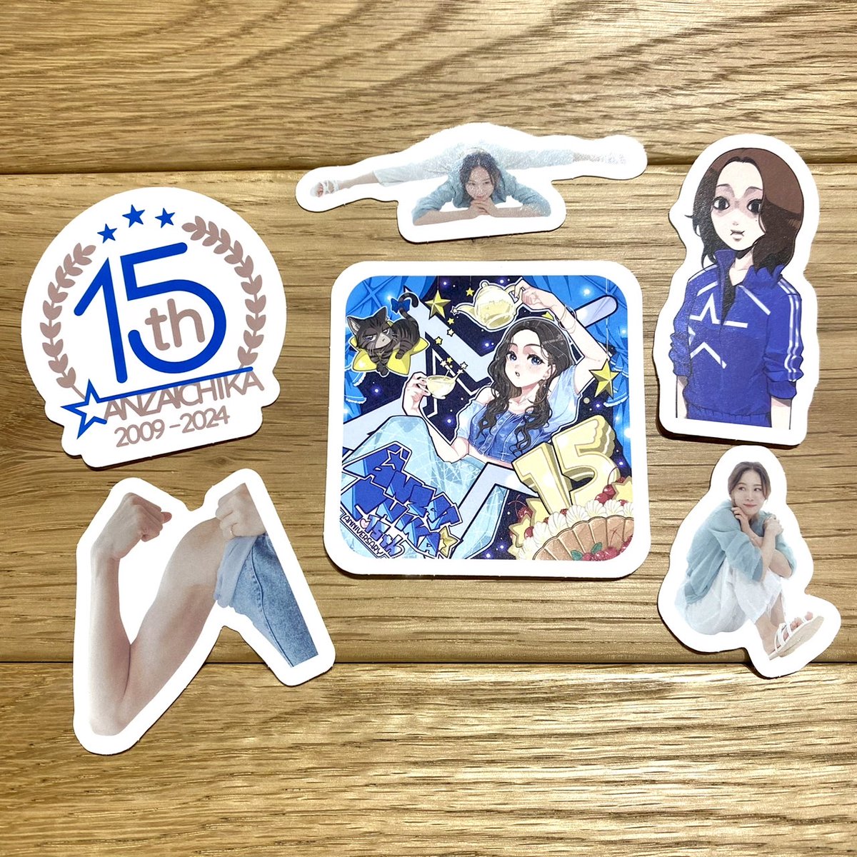 安済知佳 15周年イベントグッズセット 安済知佳デビュー15周年記念イベントグッズ紹介④】 本日はシール