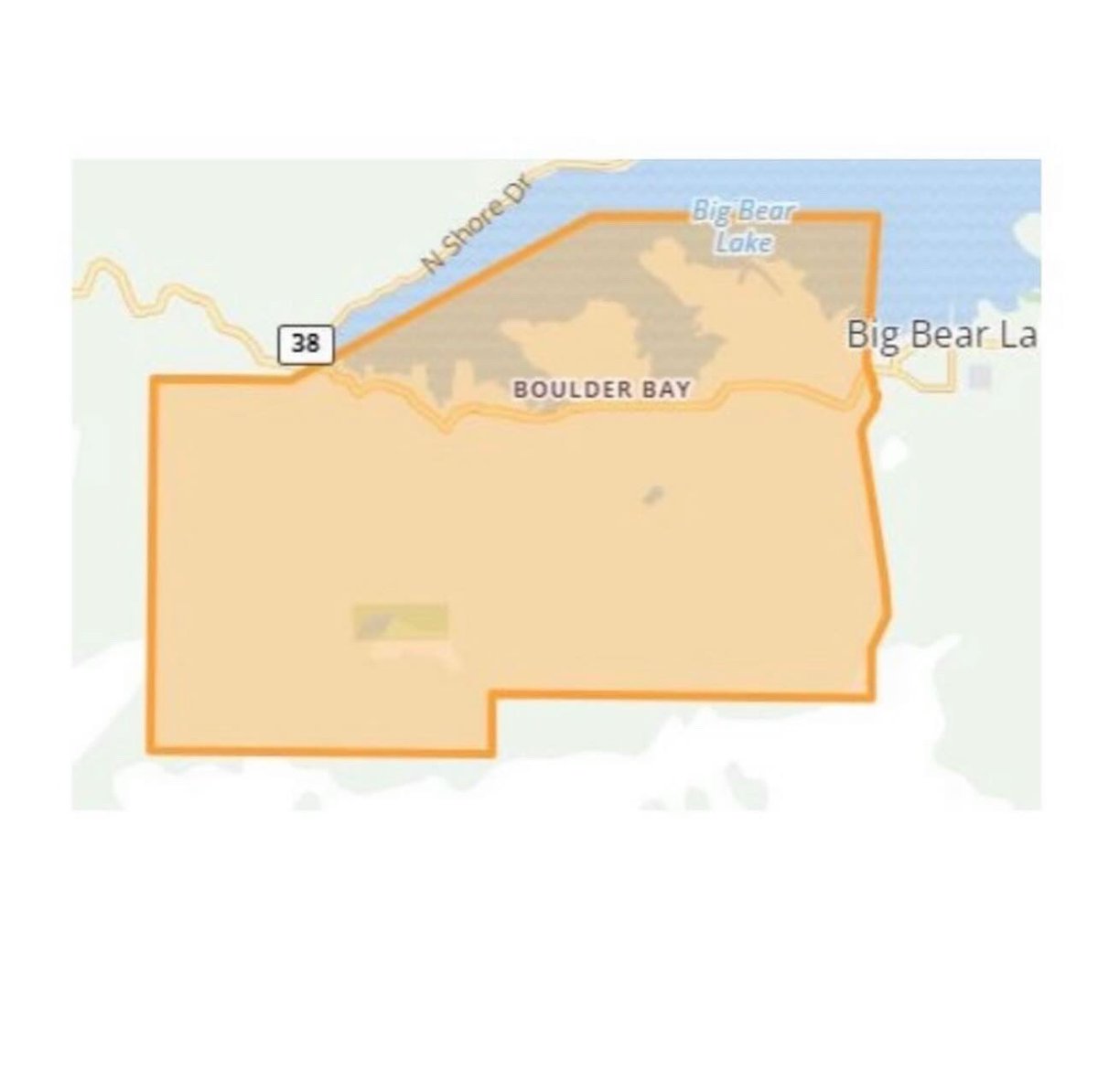 #LineFire Evacuation Warning ⚠️ 
Effective immediately, as of September 29, 2024: 

The Boulder Bay area of Big Bear, from the dam east to Wildrose Lane, is now under an evacuation WARNING. Those who require additional time to evacuate, and those with pets and livestock should