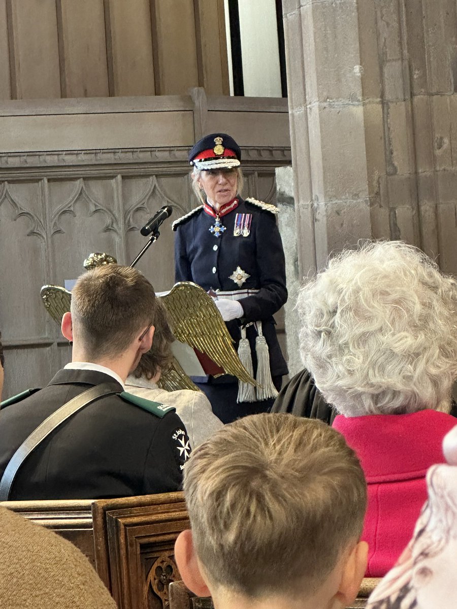 Grand service at Rotherham Minster for <a href="/stjohnambulance/">St John Ambulance England</a> South Yorkshire, lovely to see the Lord Lieutenant again. Great speech and she remembered me from our Flying Scotsman encounter!