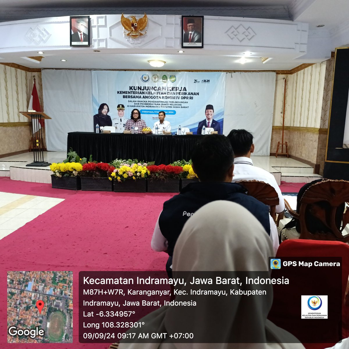 dharmadhama's tweet photo. Senin, 09/09/24. Darmadi, Penyuluh Perikanan kab Indramayu menghadiri kegiatan kunjungan kerja anggota komisi IV DPR RI Bpk. Ono Surono dalam rangka pendampingan perlindungan dan pemberdayaan bakti nelayan
#GiatLuhkanSatminkalbogor #kkp #puslatluhkp #luhlapor https://t.co/DkdMWK4YxX
