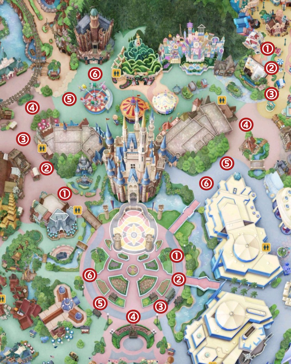 tdr_415's tweet photo. ━━━━━━━━━━━━
ザ・ヴィランズ・ハロウィーン“Into the Frenzy”

ヴィラハロ　停止位置

登場キャラのネタバレ嫌な方もいるので停止だけ記入しました🙇‍♀
キャラが知りたい方は、私のポスト遡ってください⸝⸝꙳

全部目視で確認しましたが、トゥーンだけ少し曖昧かも

#TDR__now https://t.co/XZguxyCAHz