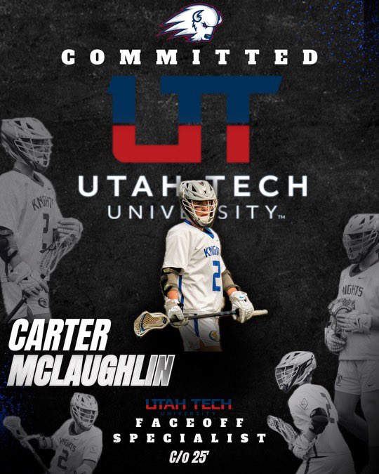 Carter2Mac's tweet image. Home🦬
Couldn’t be more thankful for the opportunity to play lacrosse at the next level. Thank you Lord for guiding me through this process. Thank you to my parents, coaches, and everybody who has helped me along the way.
Romans 8:28
@UtahTechLax @FaceoffFactory @ADVNCLacrosse