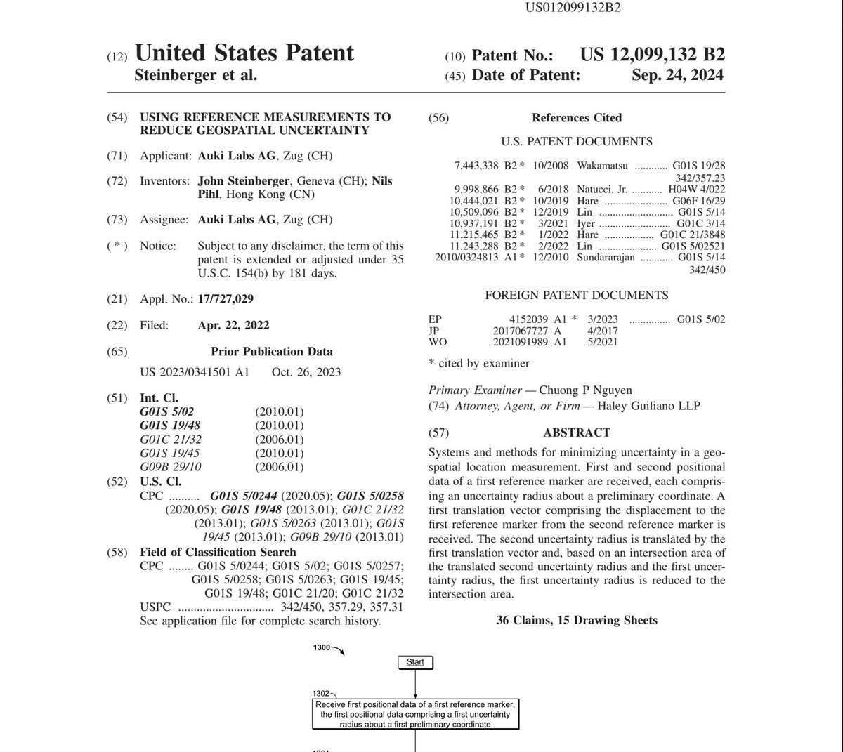 Auki's tweet photo. We have been granted our first GPS-improving patent.

A method for using visual-inertial odometry to reduce the uncertainty of GPS measurements.

Being granted this patent helps us secure the open source and decentralized future of spatial computing and AI perception. 🧵 https://t.co/lXkHyK1a4U