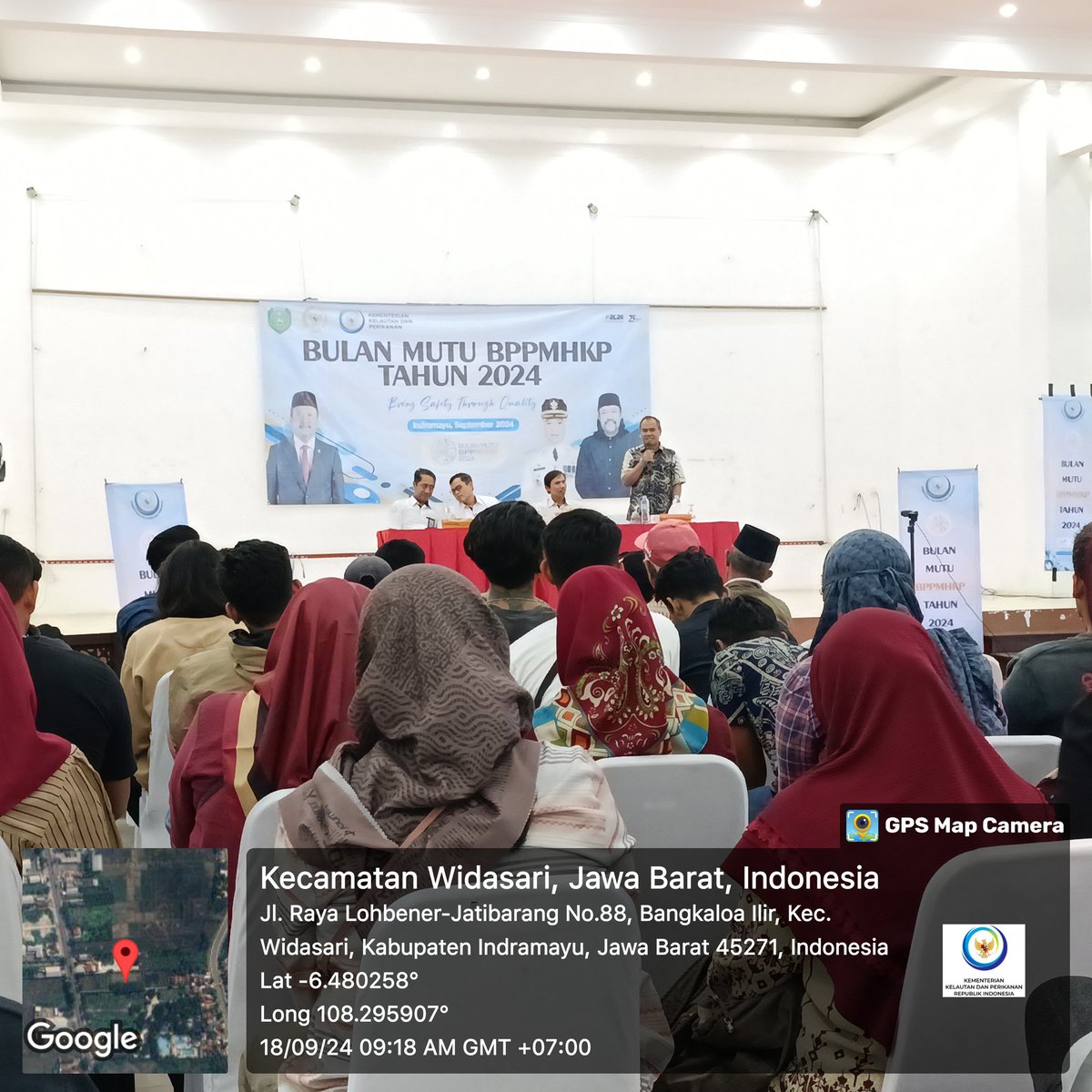 dharmadhama's tweet photo. Rabu, 18/09/24. Darmadi, Penyuluh Perikanan kab Indramayu menghadiri kegiatan Bulan Mutu BPPMHKP bersama Anggota Komisi IV DPR RI Bpk. Ono Surono di Aula sekarwangi Kec. Jatibarang Kab. Indramayu
#GiatLuhkanSatminkalbogor #kkp #puslatluhkp #luhlapor https://t.co/f5ldbLlEoJ