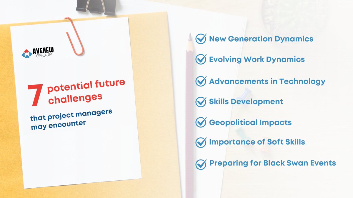AvenewAkademi's tweet photo. Learn more, every day! 🌱

Staying prepared for these changes will be key to ensuring success in this dynamic and increasingly complex landscape. 

#FutureOfPM #ProjectManagementChallenges #AdaptToChange https://t.co/mNNhrQjCJu