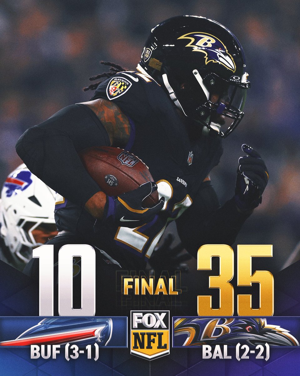 NFLonFOX's tweet photo. The @Ravens get the W on SNF!! 🤩 https://t.co/DbU2IwkeiD