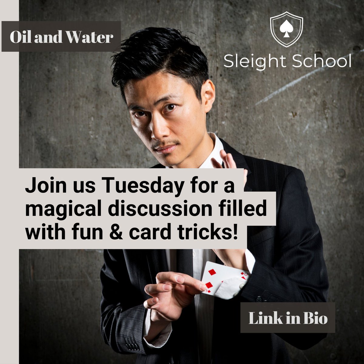 sleight_school's tweet image. Join us every Tuesday! LINK IN BIO
#magictricks #sleightofhand #illusionist #sleightofhand #sleightschool
#cardmagic #magiciansofinstagram #magicianlife
#magicshow #closeupmagic #magiccommunity
#cardmanipulation #magiciansecrets
#stageillusion #magicperformance
#cardistry
