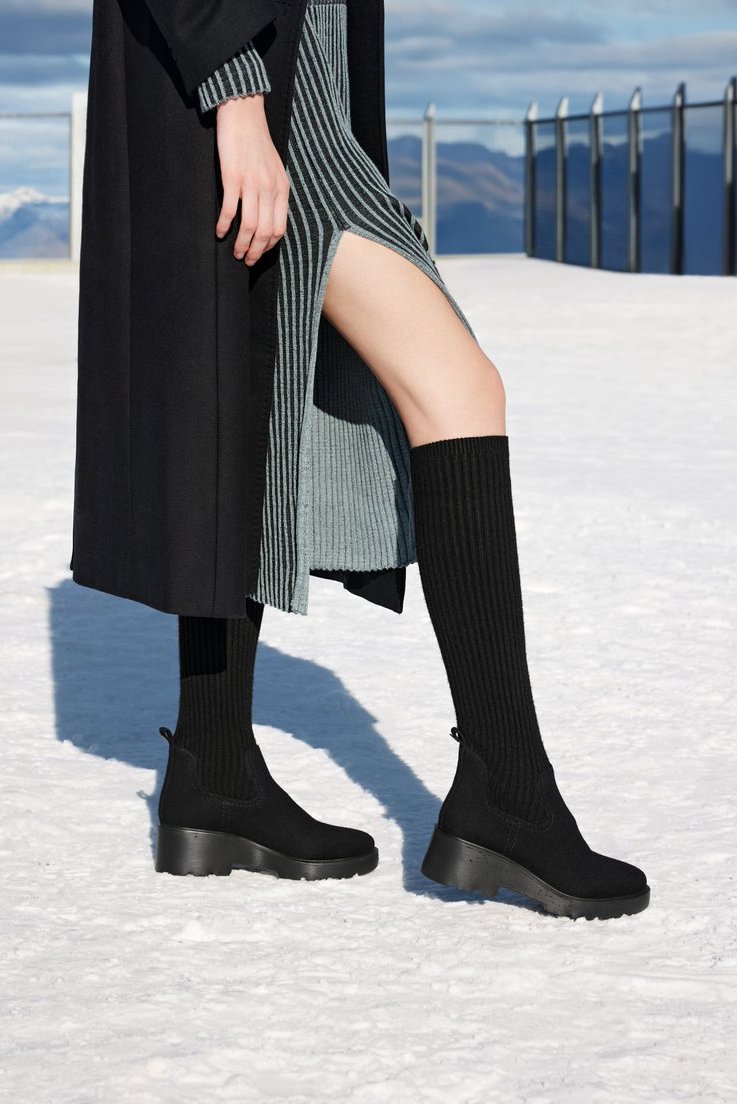 【りーさ　】VIVAIAニーハイプラットフォーム ウェッジブーツ　23.5 りーさ 】VIVAIAニーハイプラットフォーム ウェッジブーツ 23.5 りーさ