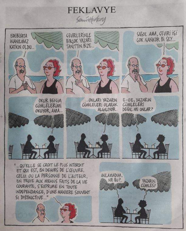 30 Eylül Dünya Çeviri Günü kutlu olsun.
"Biz çevirmezsek, dünya dönmez!"
<a href="/Cevbir/">Çevirmenler Meslek Birliği</a>