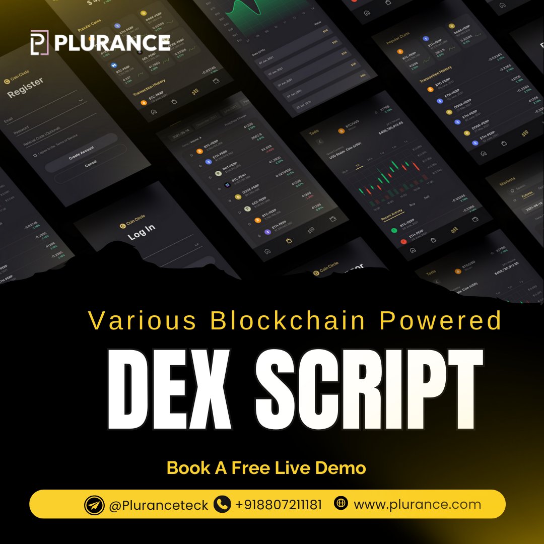 plurancetech's tweet image. 💻 Ready-made #DEXScript = Multiple #Blockchain Networks! 

Launch your #decentralized #exchange on #MultiChain networks with our plug-and-play #DEX script. 🚀 Whatsapp -  +918807211181 | Telegram - @Pluranceteck

For More Info -  plurance.com/decentralized-…

#modularblockchain #zk
