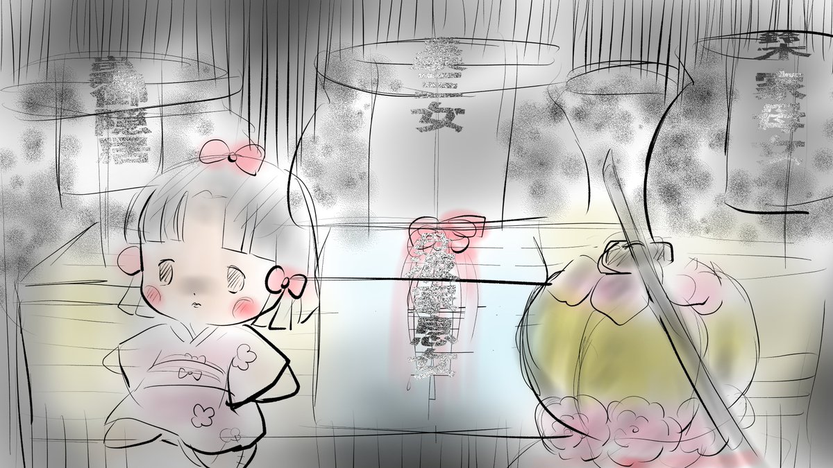 昨日描いた絵です( ゜Д゜)       
恋の魔法とおまじない725-6完成
福娘童話集様昔話彦一の「盗っ人小僧」ラフ         
「新説牡丹灯籠」ラフ 
素材「ちびモブ会社員」文字付 
 #恋の魔法とおまじない #昔話 #PIXTA 