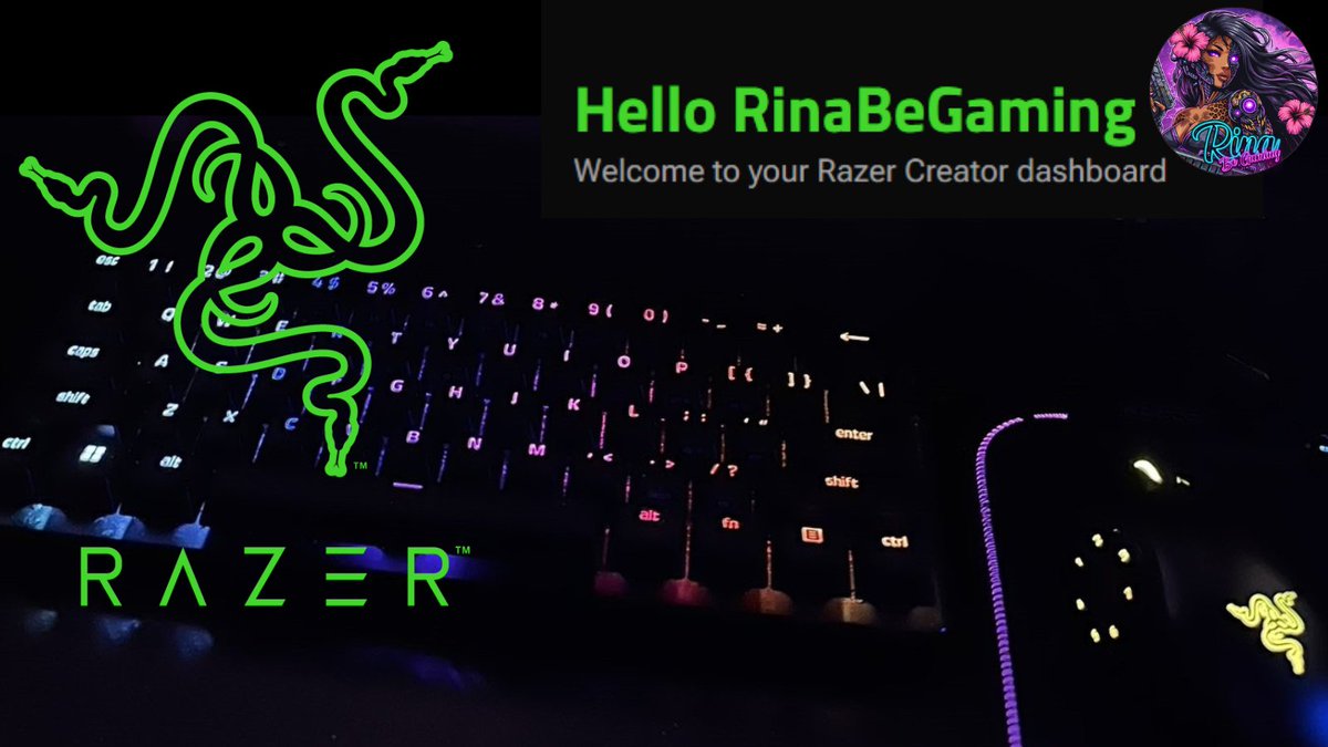 RinaBeGaming's tweet photo. Your girl has been accepted for the @Razer Content Creator Program!! Excited to start working with an amazing brand!! 💚🎉 #RazerCreator #TeamRazer https://t.co/tNOTYfNO92