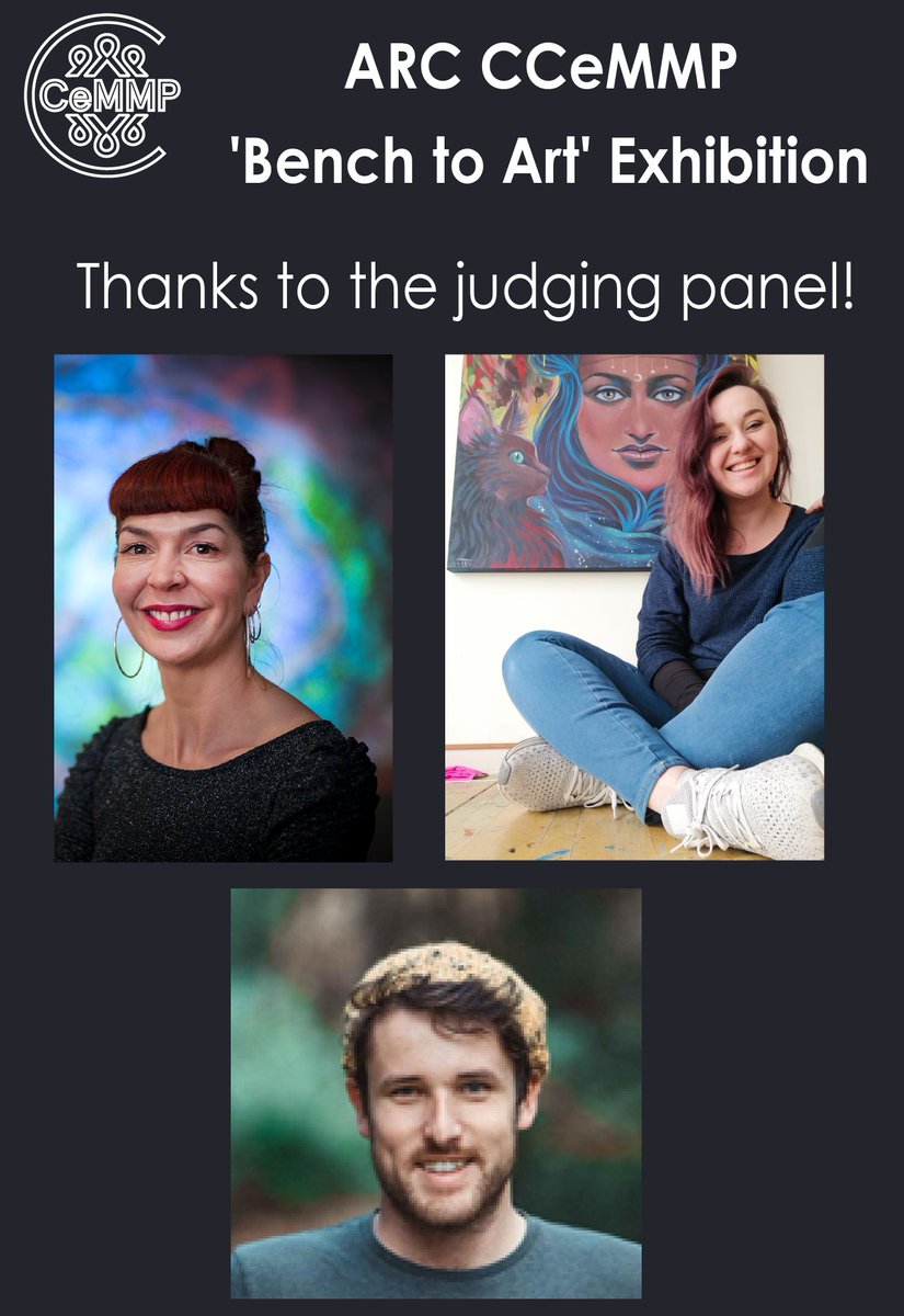 ARC CCeMMP (@ccemmp) on Twitter photo For our first <a href="/arc_gov_au/">Australian Research Council</a> CCeMMP Bench to Art Exhibition 2024, we had an amazing judging panel composed of creatives in the scientific field and artists. We thank our judges for their expertise and time!👏 Check out their profiles here: ccemmp.org/arc-ccemmp-ben… For our first <a href="/arc_gov_au/">Australian Research Council</a> CCeMMP Bench to Art Exhibition 2024, we had an amazing judging panel composed of creatives in the scientific field and artists. We thank our judges for their expertise and time!👏 Check out their profiles here: ccemmp.org/arc-ccemmp-ben…