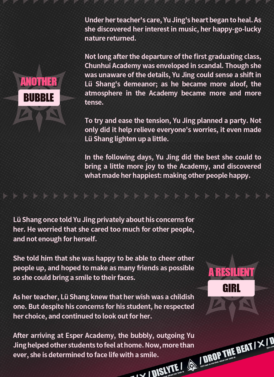 dislyte's tweet photo. Esper Profile: Yu Jing (Princess Longji)
Let's learn more about Yu Jing!
#Dislyte #PlaneOfIllusion #YuJing #PrincessLongji https://t.co/pUsU1qDRQz