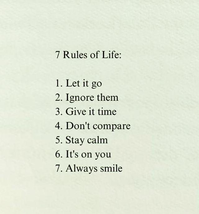 FreakyTheory's tweet photo. 7 Rules of Life https://t.co/RDeEFMKt4j