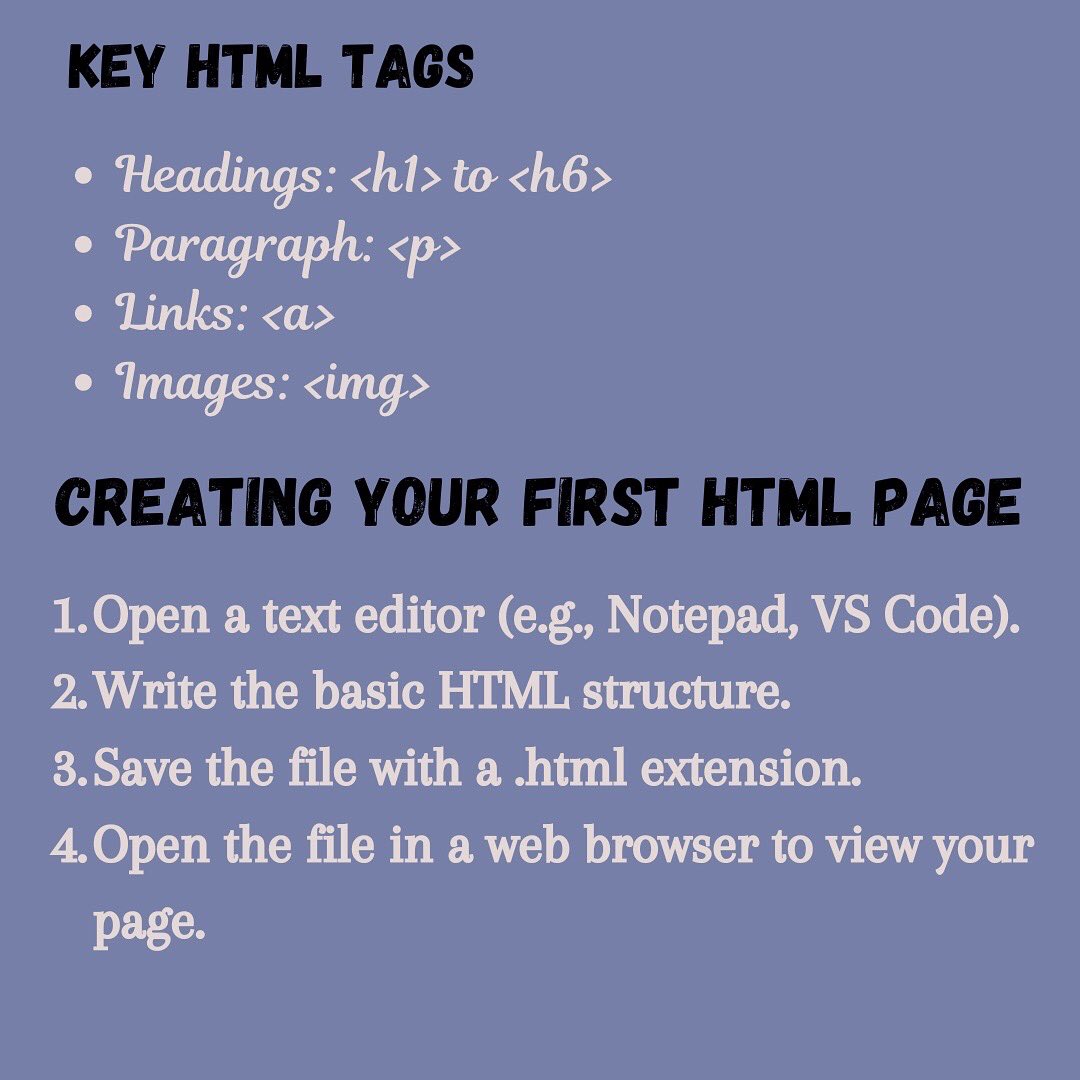 uz_coderin's tweet image. Day 1 : Covering Basics in HTML