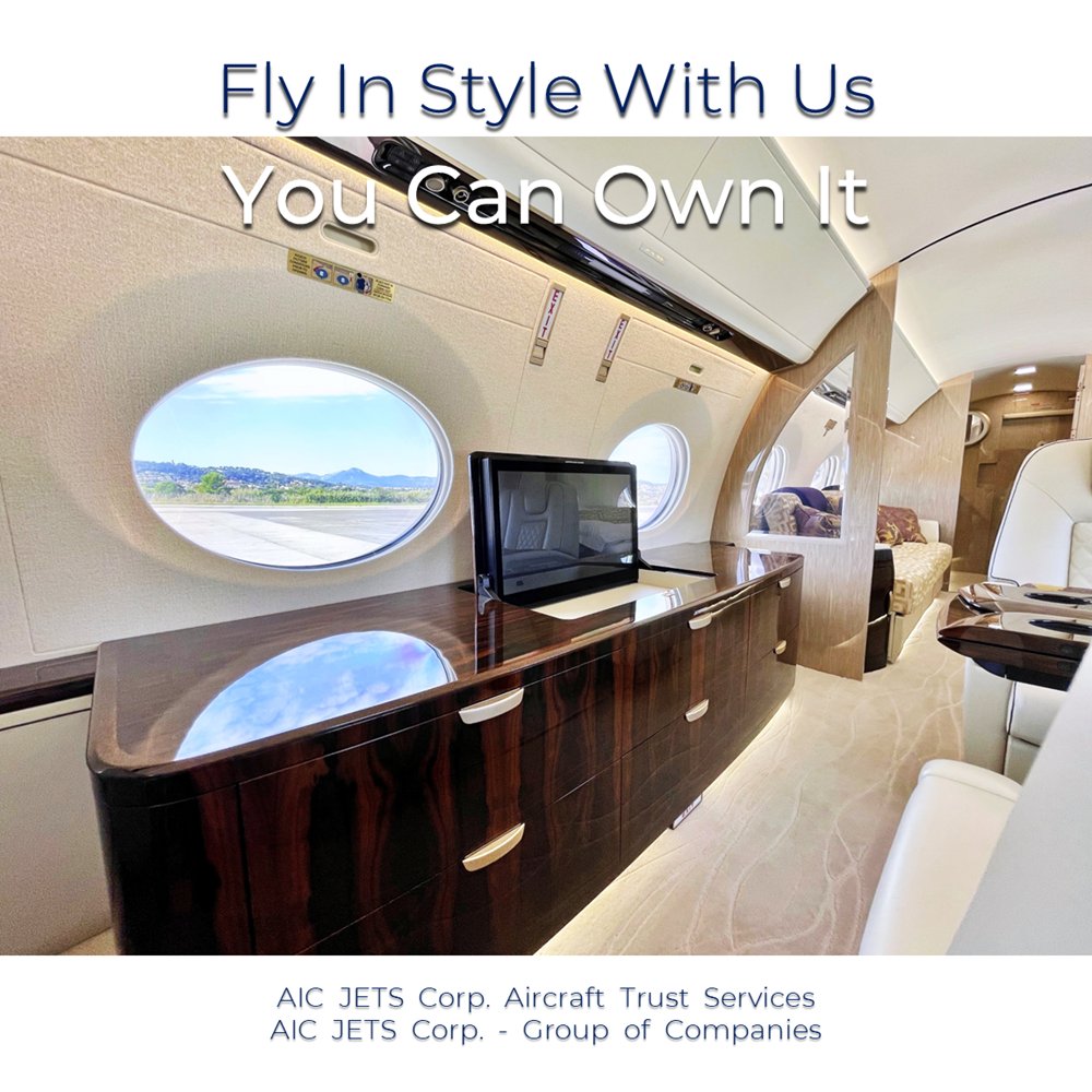 AICJETSCorp's tweet image. You can own business jet!

Fly in style with AIC JETS Corp.!

Looking for your next aircraft? Reach out us and secure yours before year-end.

#AICJETSCorp #bizav #businessjet #privatejet #flyprivate #aircraftdelivery #aircrafttrust #travel #flightattendant #pilot #flightdeck