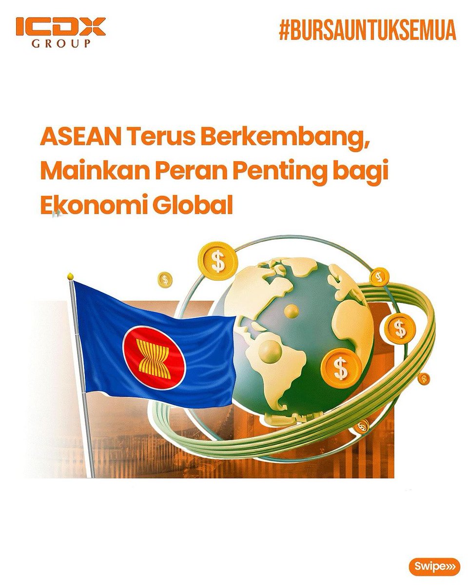 ICDXgroup's tweet photo. ASEAN mulai unjuk gigi, perlihatkan perannya terhadap perekonomian global๐
Indonesia, sebagai salah satu negara ASEAN juga tunjukkan pertumbuhan positif, salah satu aspek yang membawa pengaruh adalah sektor perdagangan.
https://t.co/vKLbPRtqIV
#BursaUntukSemua #ICDX #ASEANRising #EkonomiIndonesia