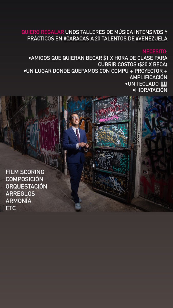 ¿quién se anota? 🎸🎻🎺🥁🎹

¿quién me ayuda? 💵🏢🚰📽️