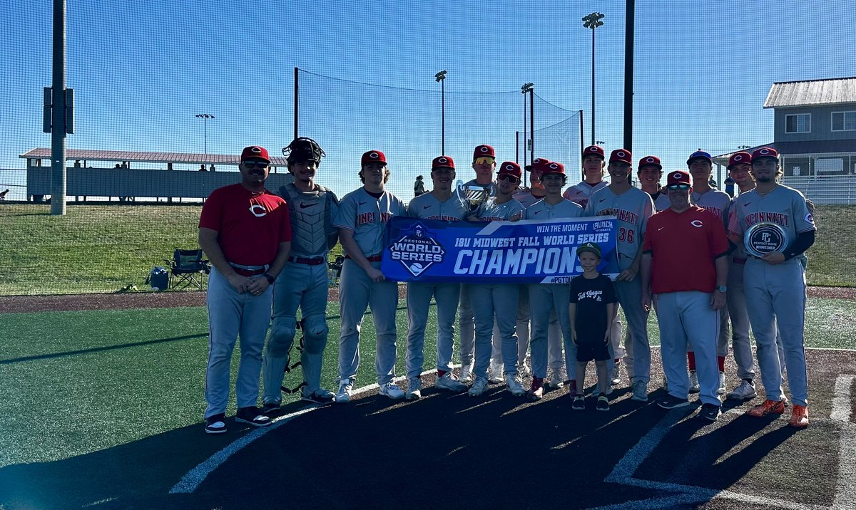 Cincinnati Reds Scout Team (@redsscoutteam) on Twitter photo Champs! Proud of how we played all weekend. Thanks to <a href="/PerfectGameUSA/">Perfect Game USA</a> for having us. Can’t wait to see this talented group together in Jupiter. #rojos Champs! Proud of how we played all weekend. Thanks to <a href="/PerfectGameUSA/">Perfect Game USA</a> for having us. Can’t wait to see this talented group together in Jupiter. #rojos