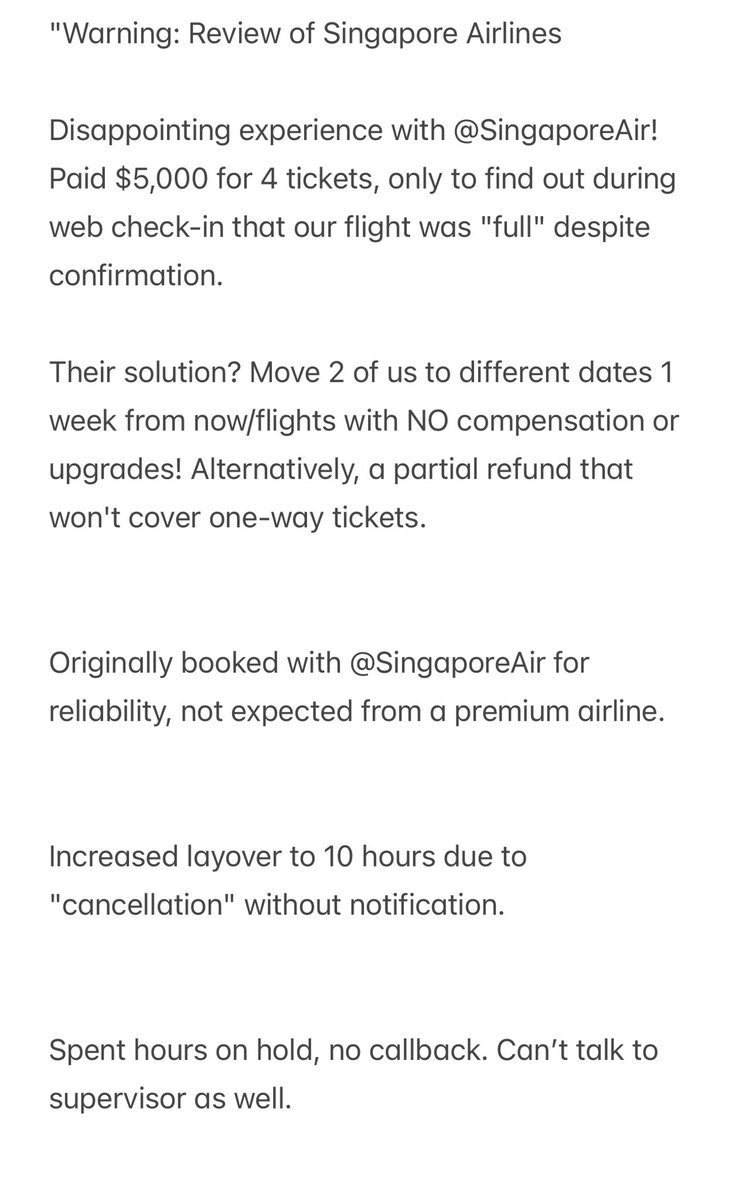 atlsubbu's tweet image. @SingaporeAir @acccgovau is this fair? @Qantas was fined $20m for this type of practice. I can provide all records and proof that they confirmed the tickets are available.