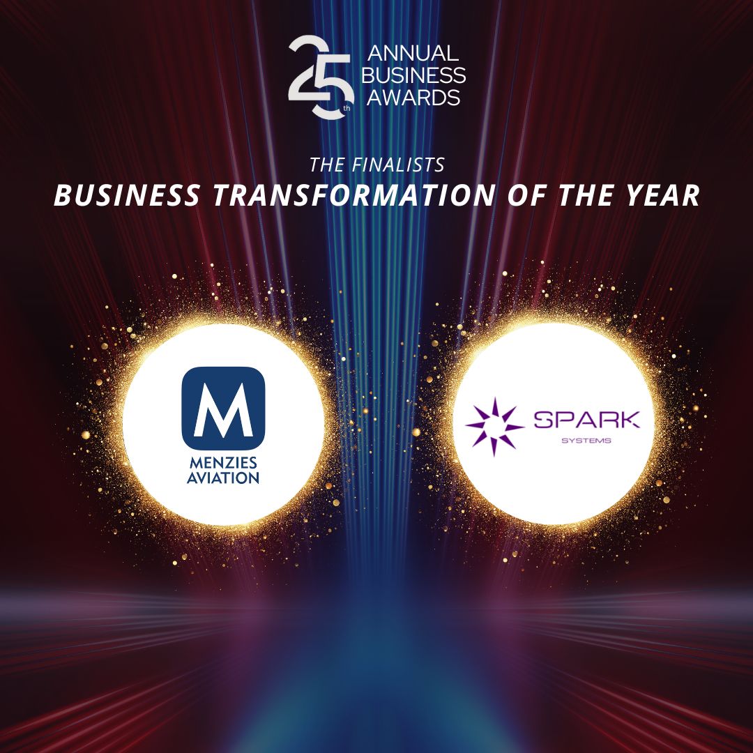 Congrats to Menzies Aviation and Spark Systems for being shortlisted as finalists for Business Transformation of the Year at the 25th Annual Business Awards! 🏆

Join us on 10 Oct at the Shangri-La to find out the winner!

Register here: bit.ly/3MMX0F9