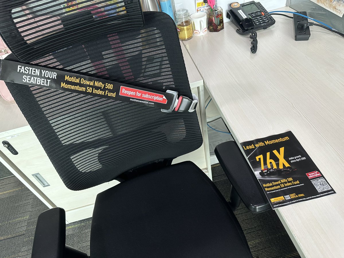 Rohini K (@rohinik_comms) on Twitter photo An interesting way of promoting a #MutualFund to internal audience.
Good job team!
<a href="/MotilalOswalAMC/">Motilal Oswal Asset Management</a> <a href="/pratikoswal88/">Pratik Oswal</a> <a href="/aditude77/">Aditya singh</a> An interesting way of promoting a #MutualFund to internal audience.
Good job team!
<a href="/MotilalOswalAMC/">Motilal Oswal Asset Management</a> <a href="/pratikoswal88/">Pratik Oswal</a> <a href="/aditude77/">Aditya singh</a>