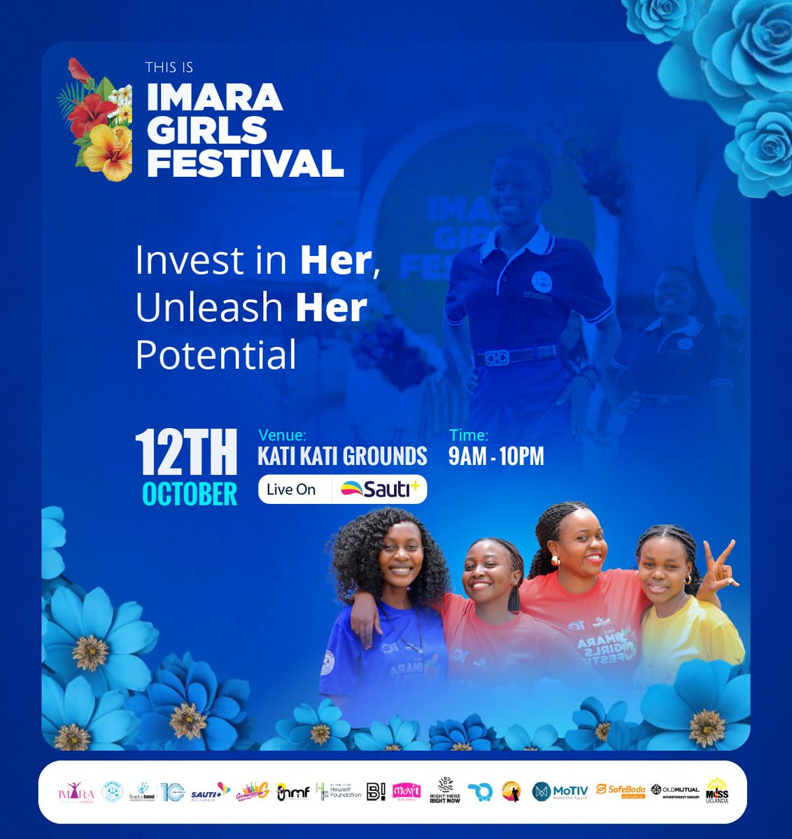 OctoberKing20's tweet photo. Ladies and gentlemen, you are invited to this exciting event. #ImaraGirlsFestival24 free entrance for everyone venue is Katikati grounds
See you there on 12th October. 
#1kForImara https://t.co/qunwGfe53d