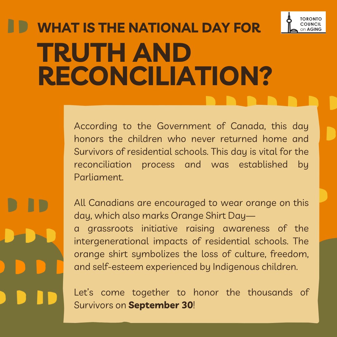 On September 30, we wear orange to honor the children who never returned home and support Survivors of residential schools. The TCA stands in solidarity for healing and reconciliation.

 #OrangeShirtDay #everychildmatters