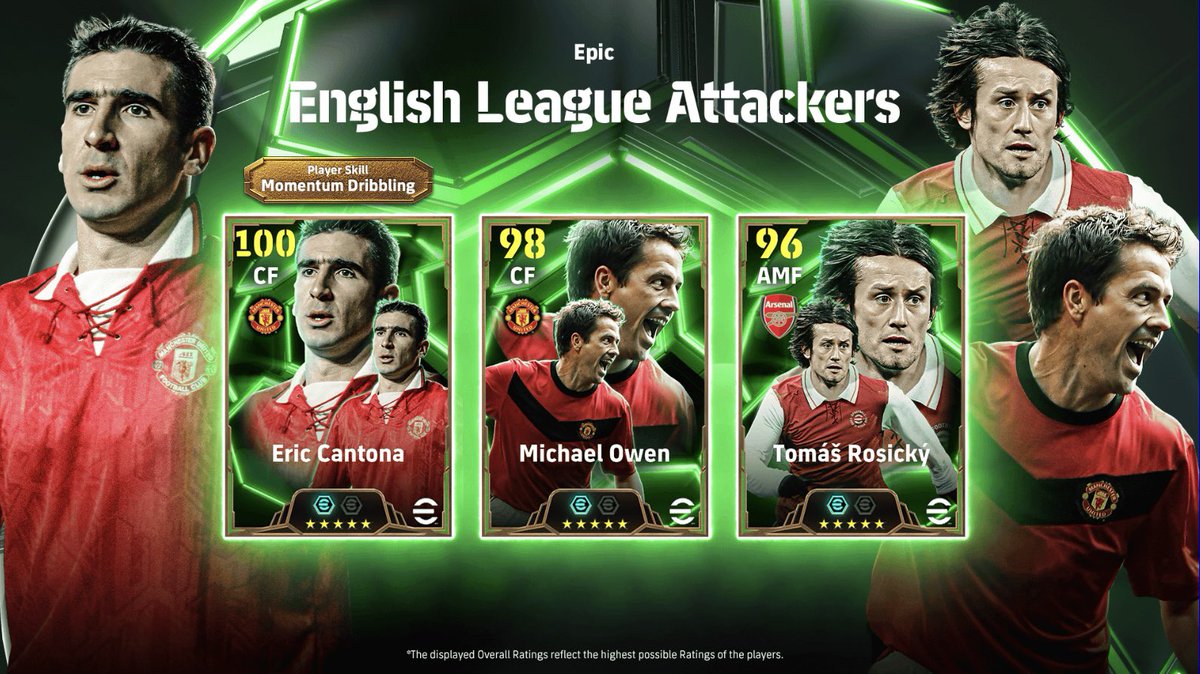 iamlazoli's tweet photo. 🔴Live at 12pm🕛 9/30 PST | Monday Update | PS5
⚪️Epics - English League Attackers⚪️
🇫🇷Eric Cantona
🏴Michael Owen
🇨🇿Tomáš Rosický
Three new Epics will try to earn their spots to be a starter🔥
👉 https://t.co/2bLHP9yUTm
#play_eFootball #Konam #eFootball #Twitch https://t.co/FQkz6xAe3M