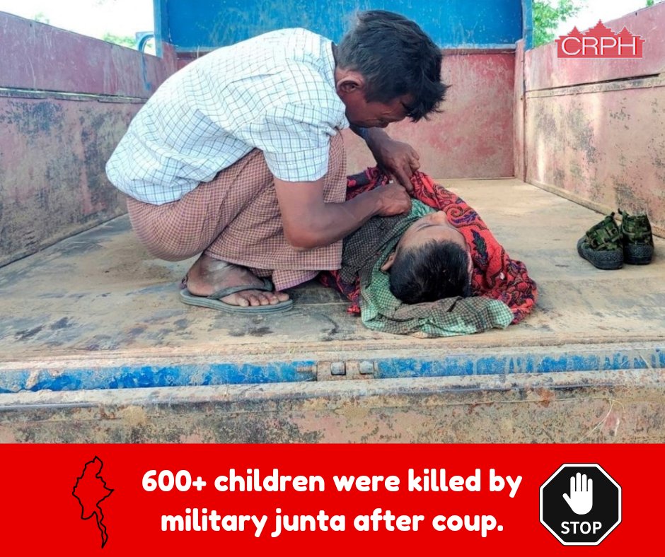 Every child has the right to learn in a safe environment. Children, civilians, and schools, are #NotATarget. 

They must be protected at all times under international humanitarian law.

However, in #Myanmar, military junta has killed 6️⃣2️⃣8️⃣+ #children after illegal coup in 2021.