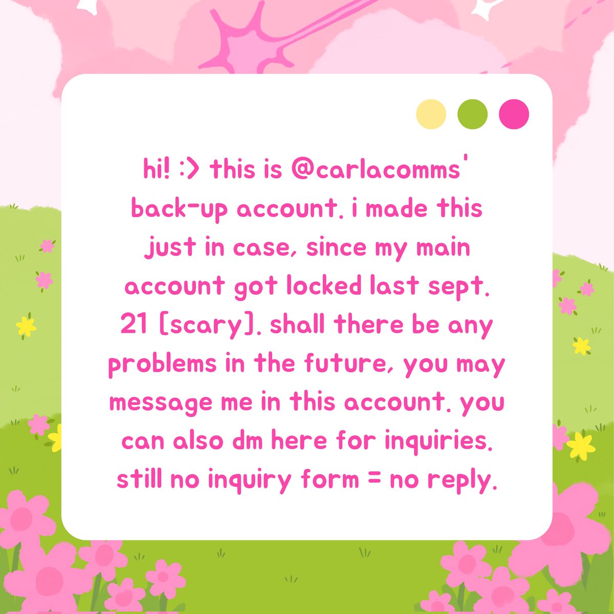 carla 2.0 ☘️ — dm main acc for inquiries ✶⋆.˚꩜ .ᐟ tweet media