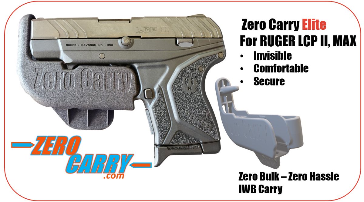 Zero_Carry's tweet photo. Zero Carry's bestselling ELITE holster! Elite for the Ruger LCP, LCPII, LCP MAX, LCP 22 and LCP with Viridian laser. Check it out at https://t.co/O9Gsvze49g 
#pewpew #pewpewlife #iwb #gun #2ndamendment #2a #9mm #ak47 #firearms #girlswithgunS #glock #gun #gunporn #nra #pewpew #rifle #shotgun #ruger