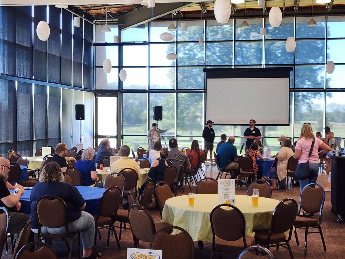 OPEIU-39 End of Summer “Sizzler” at Warner Park Community Recreation Center. It was amazing to hang with other units and see the premiere of Will Roberts’ Out of Office.