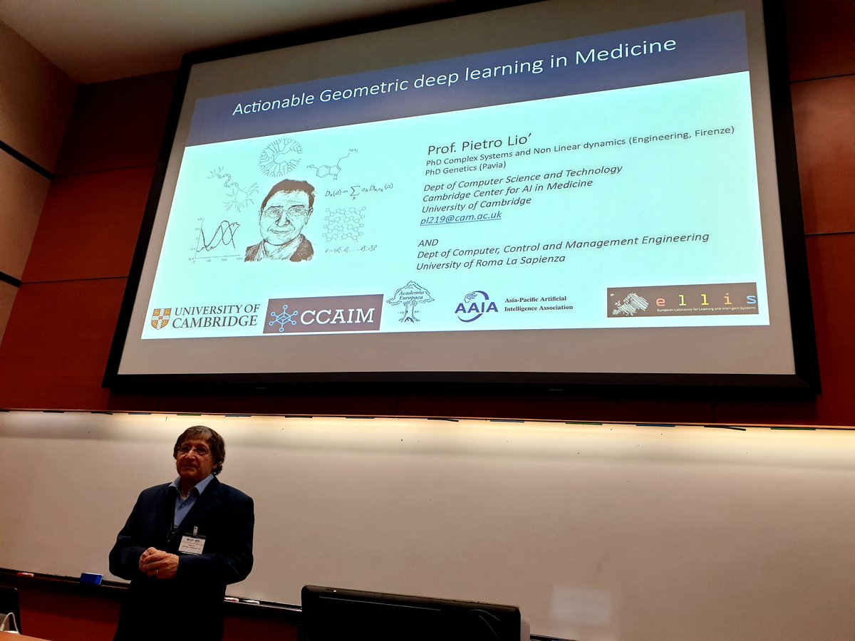 Xavier Bresson (@xbresson) on Twitter photo .<a href="/pl219_Cambridge/">Pietro Lio'</a> (Cambridge) "Actionable Geometric Deep Learning in Medicine"
There’s no one better than Pietro to kick off the IMS workshop on Applied Geometry for Data Science!
ims.nus.edu.sg/events/applied… .<a href="/pl219_Cambridge/">Pietro Lio'</a> (Cambridge) "Actionable Geometric Deep Learning in Medicine"
There’s no one better than Pietro to kick off the IMS workshop on Applied Geometry for Data Science!
ims.nus.edu.sg/events/applied…