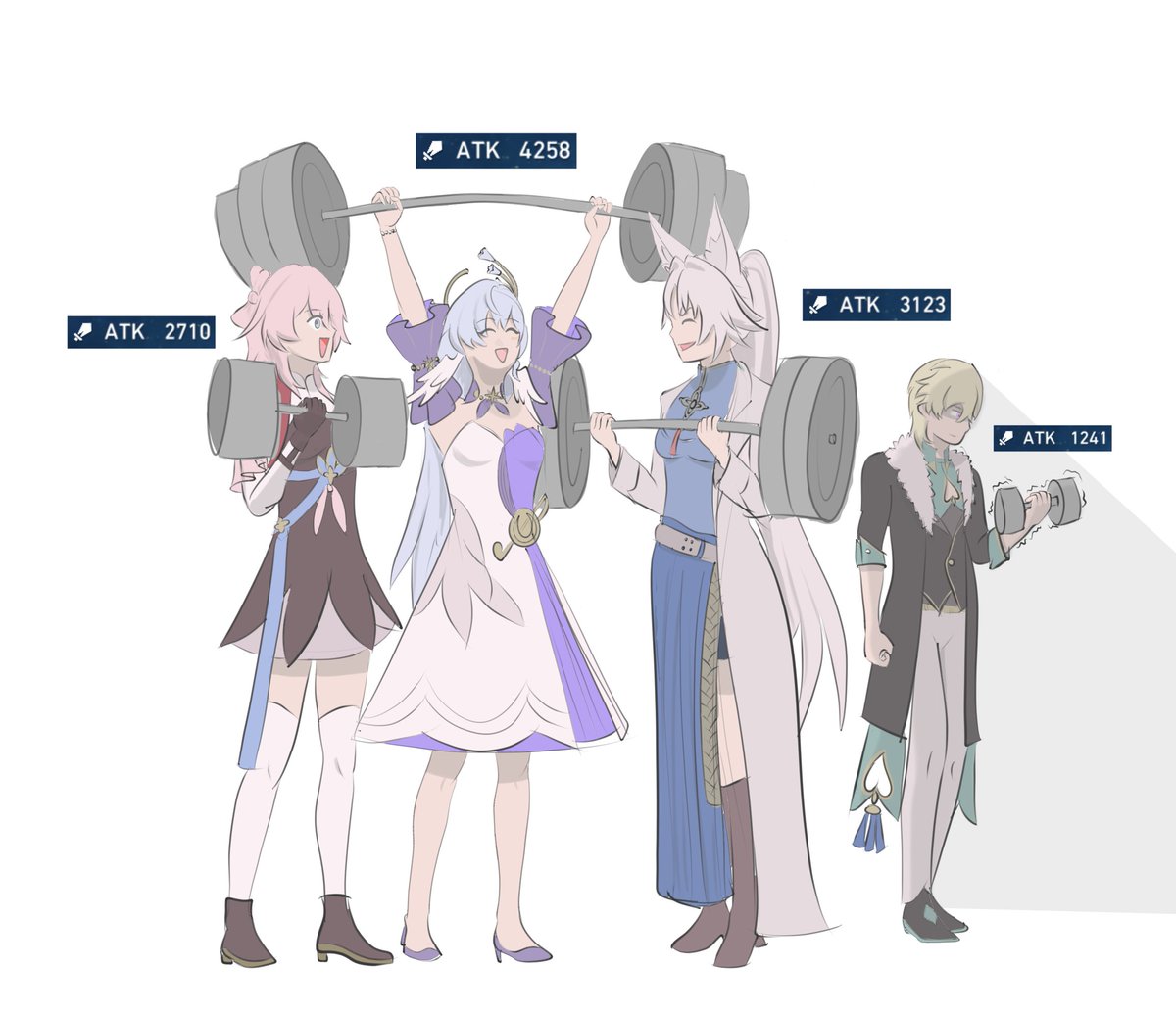 StarRailVerse1's tweet photo. F.A.R.M. team be like  

Credits Illustration: darnuks  

#HonkaiStarRail #崩壊スターレイル https://t.co/qu23BgKuCE