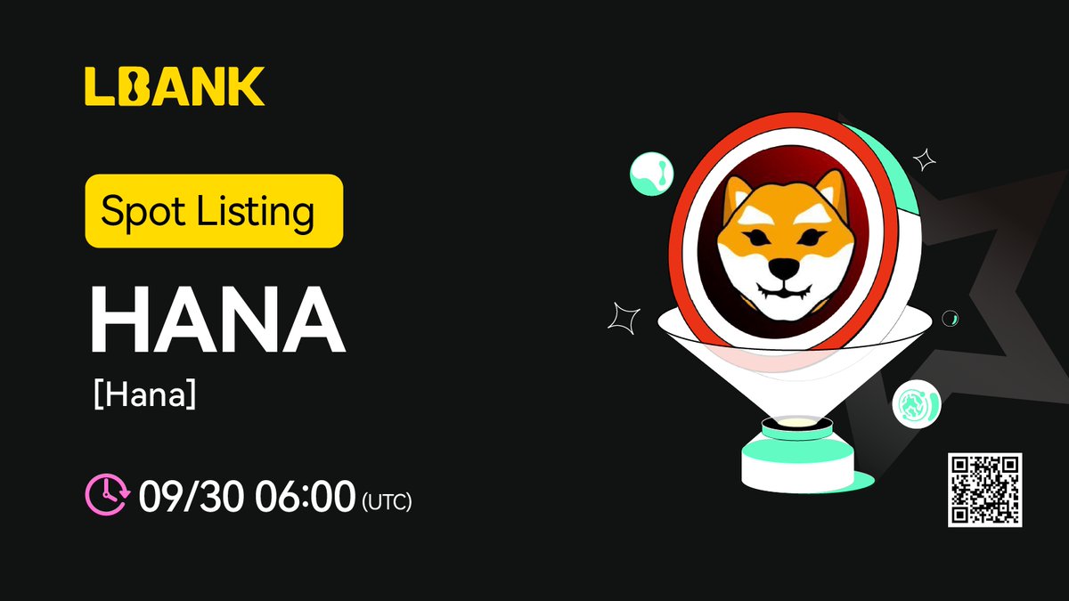 LBank_Exchange's tweet image. 🔥 New #listing

🌠 $HANA (Hana) will be listed on LBank！@HanaToken

Hana is the name of the dog behind the famous memecoin Shiba Inu.

👉 Trade here: lbank.com/trade/hana_usdt

❤️Details: is.gd/bj0vbH