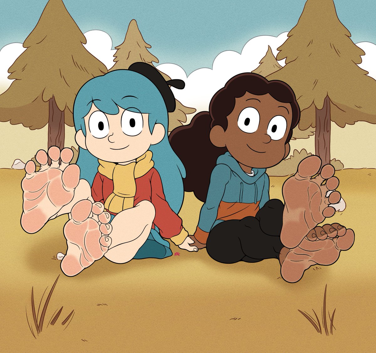 Hilda &amp; Frida 🧡💙
Collab with <a href="/LazerZoid/">✨Lazzy✨</a>