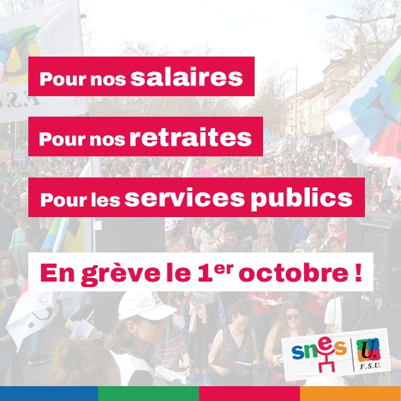Sneslandes's tweet photo. #Greve1erOctobre #ouiauchocdessalaires #ouiauchocdesmoyens #nonauchocdessavoirs #nonàlaustérité #snesfsu #frontpourlecole #montdemarsan
@fsu40 Soyons nombreux pour la défense et l'accès aux services publics ! Rdv maison des associations 10h à Mdm ! https://t.co/MfbSdOXqj6